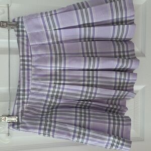 Plaid Purple Women's Skirt